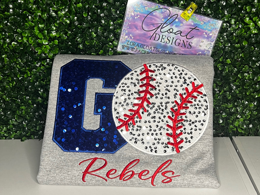 GO Baseball Sequins