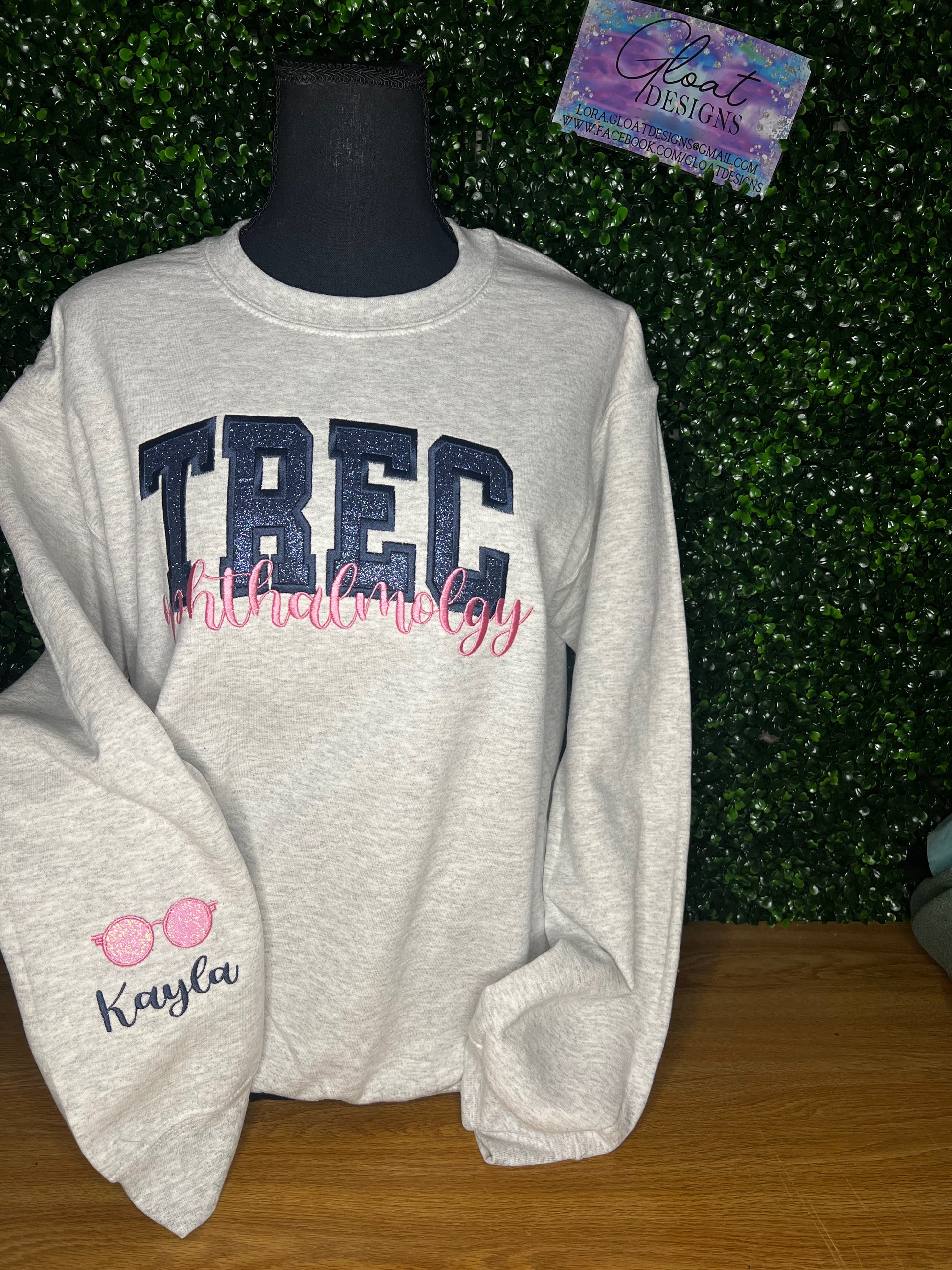 Custom Glitter Profession Crewneck