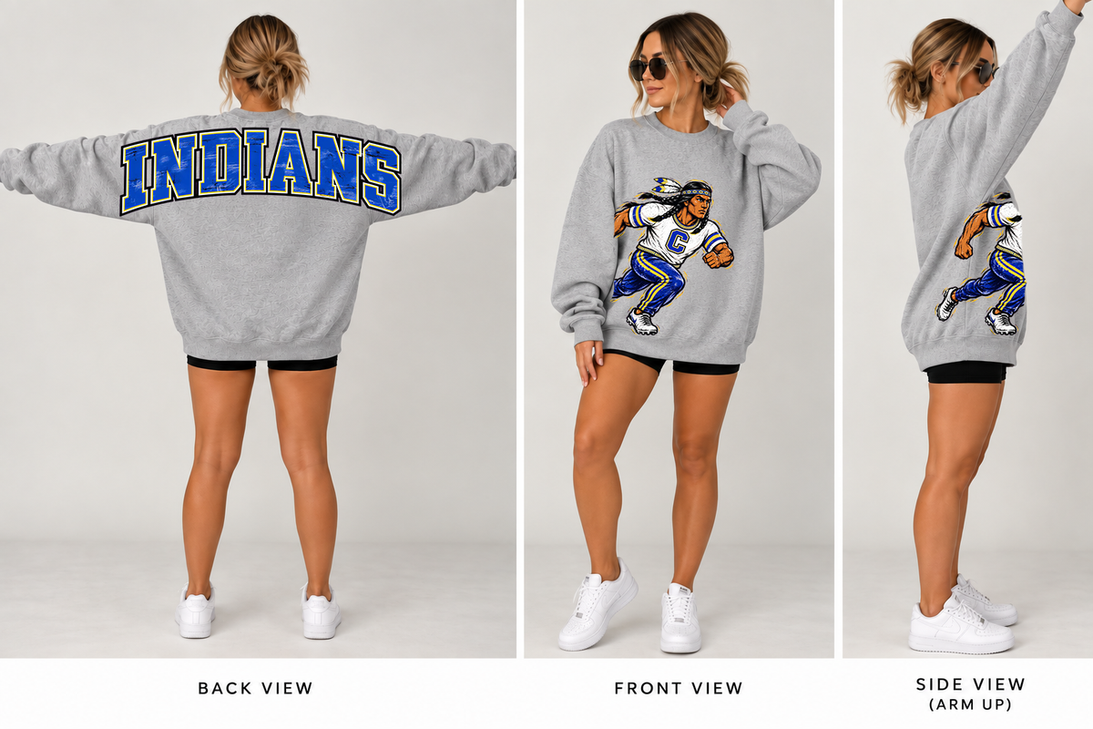 Oversized Mascot Crewneck