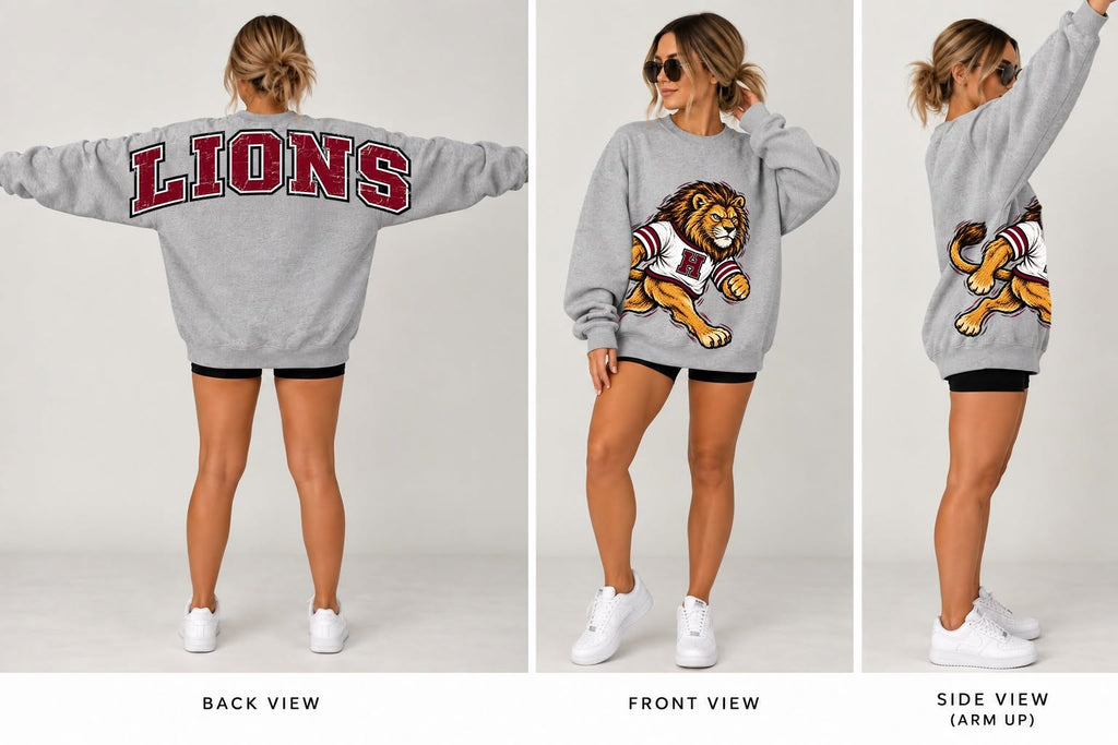Oversized Mascot Crewneck