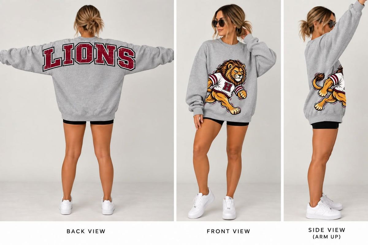 Oversized Mascot Crewneck