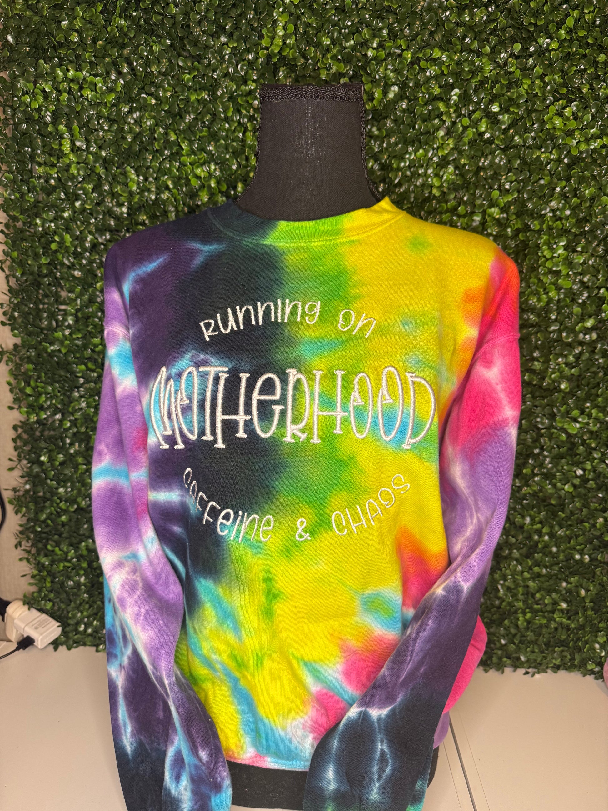 Tie Dye Puff Motherhood Crewneck
