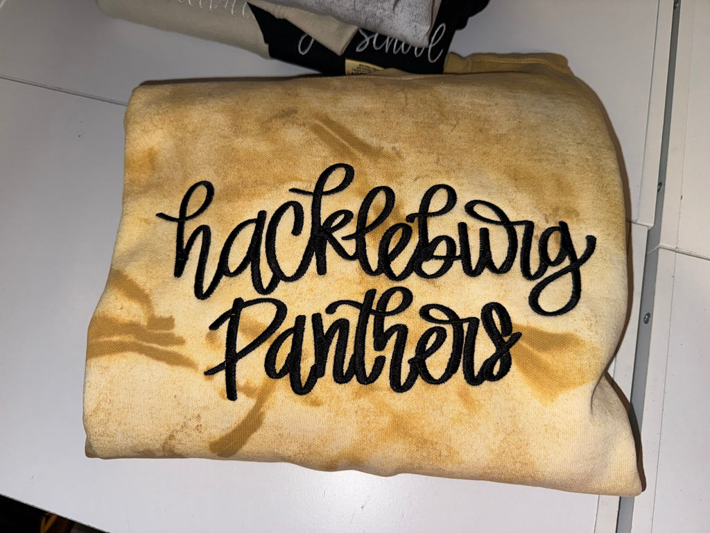 Fancy Font Mascots embroidered sweatshirt