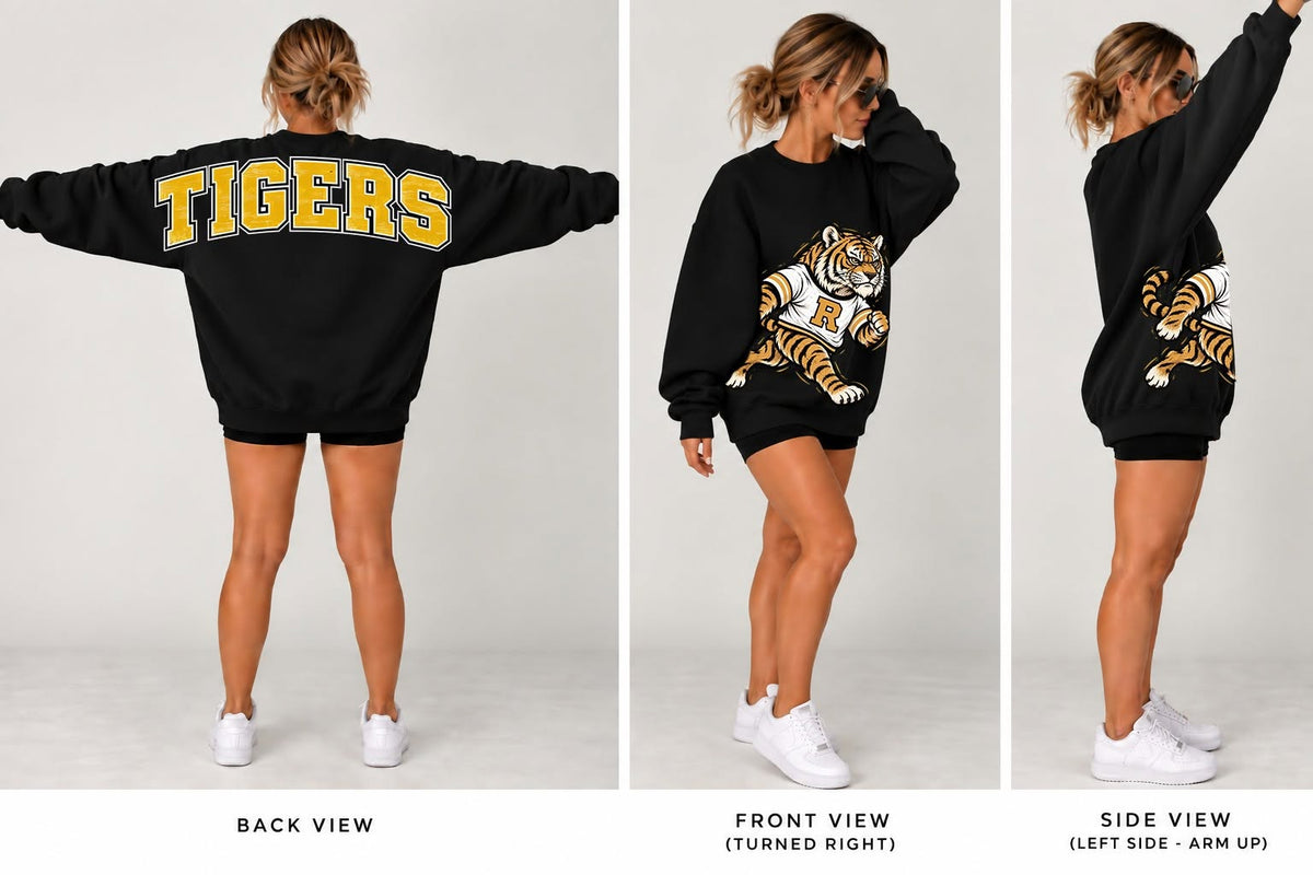Oversized Mascot Crewneck