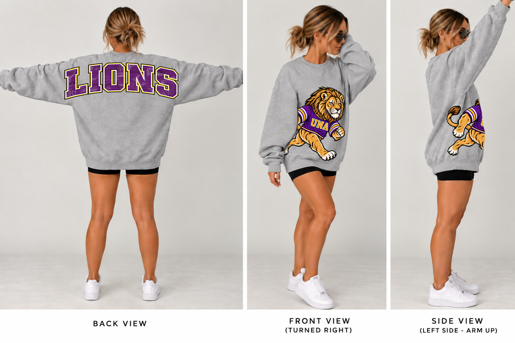 Oversized Mascot Crewneck