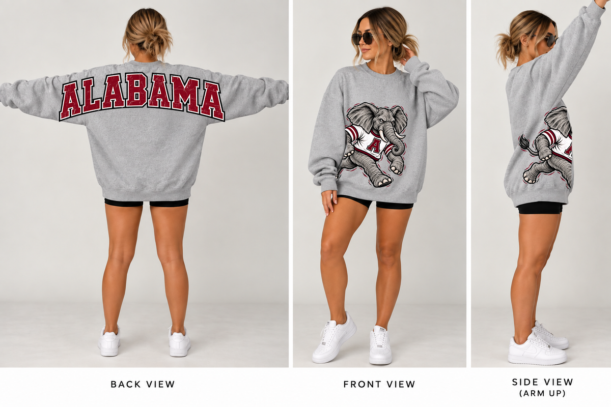 Oversized Mascot Crewneck