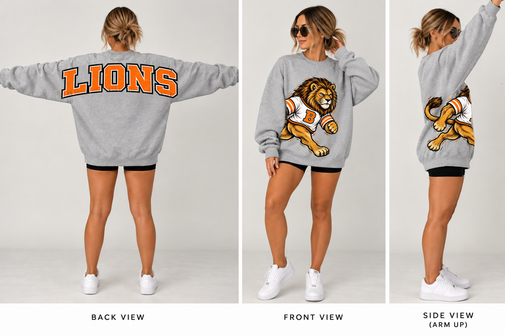 Oversized Mascot Crewneck