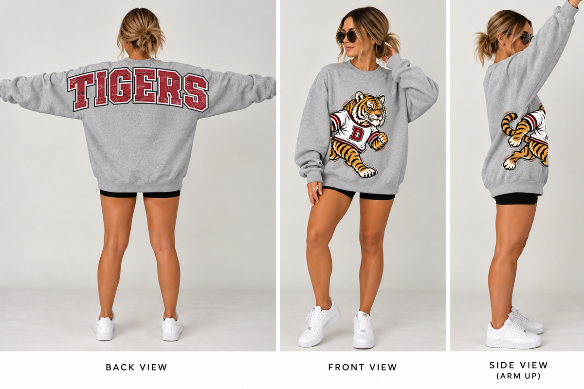 Oversized Mascot Crewneck