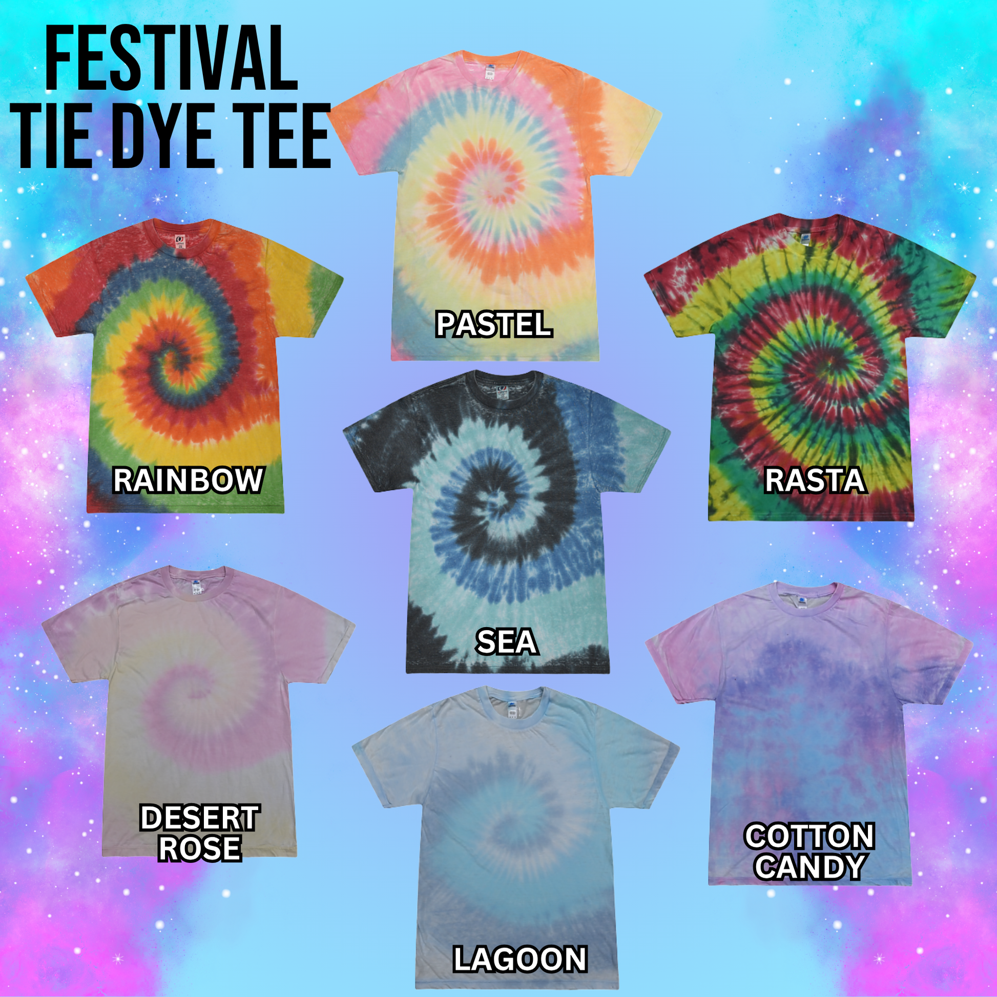Smile Festival Tie Dye Tee